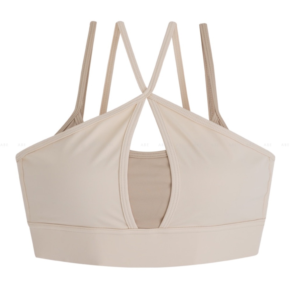 2 Sports Bra Tops for the price of one! Tan and pink crop tops